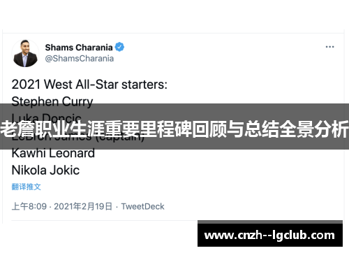 老詹职业生涯重要里程碑回顾与总结全景分析